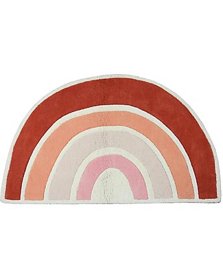 Lilipinso Cotton Rug - 120 x 70 cm - Orange Rainbow Carpets