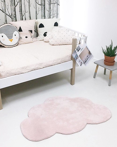 Lilipinso Cotton Rug - 67 x 100 cm - Pink Cloud Carpets