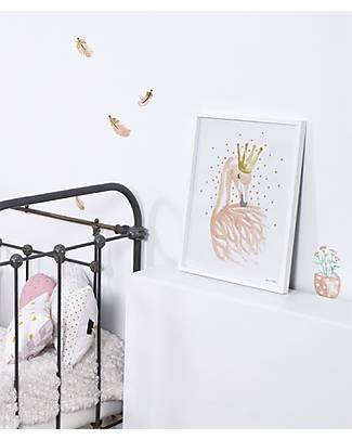 Lilipinso Framed art print (30x40 cm) - Flamingo and stars Wall Decorations
