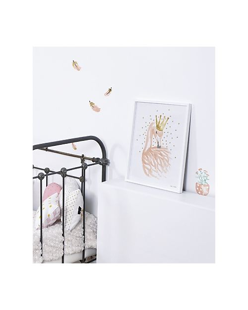 Lilipinso Framed poster (30x40 cm) - Flamingo and stars Wall Decorations
