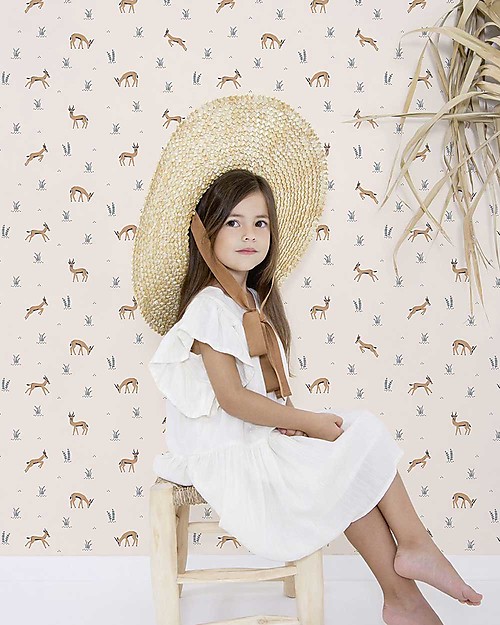 Lilipinso Non-woven Wallpaper - 50 x 1000 cm - Gazelles Wall Stickers