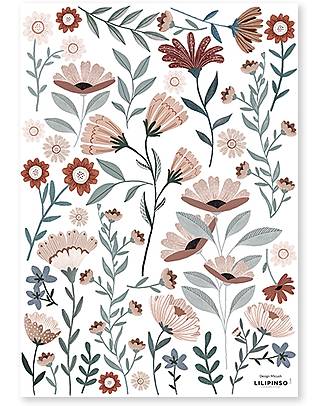 Lilipinso Wall decals A3 (29,7x42 cm) - Ocean flowers Wall Decorations