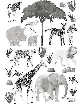 Lilipinso Wall decals A3 (29,7x42 cm) - Wild animals Wall Decorations