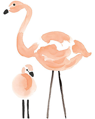 Lilipinso Wall Sticker in Vinyl - Pink Flamingo Wall Decorations