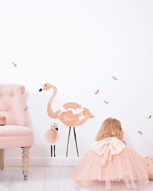 Lilipinso Wall Sticker in Vinyl - Pink Flamingo Wall Stickers