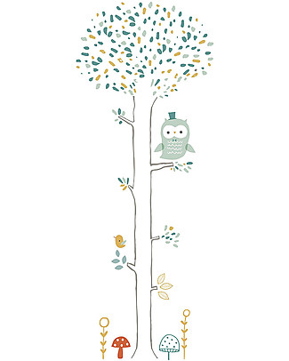Lilipinso Wall Sticker in Vinyl - Tree and Owl Room Decorations