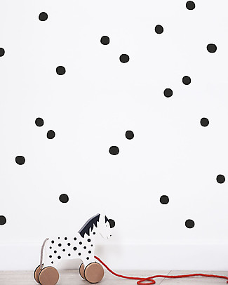 Lilipinso Wall Stickers in Vinyl - 150 Black Dots Wall Decorations