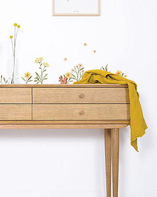 Lilipinso Wall Stickers in Vinyl - Flowers and Leaves Room Decorations