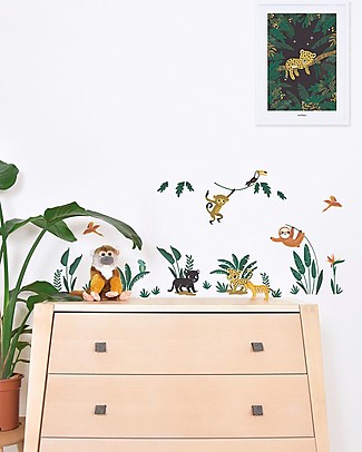 Lilipinso Wall Stickers in Vinyl - Jungle Animals Wall Decorations