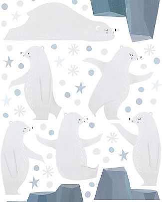 Lilipinso Wall Stickers in Vinyl - Polar Bear Wall Decorations
