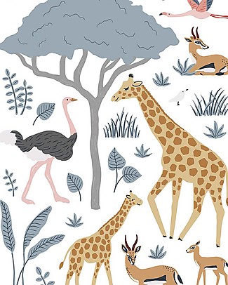 Lilipinso Wall Stickers in Vinyl - Savannah Animals Room Decorations