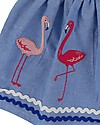 Lilly+Sid Applique Hem Skirt - Flamingo - 100% organic cotton Skirts