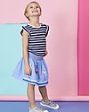 Lilly+Sid Applique Hem Skirt - Flamingo - 100% organic cotton Skirts