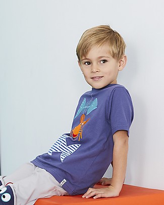 Lilly+Sid Applique T-shirt Good Catch - 100% organic cotton T-Shirts And Vests