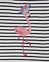Lilly+Sid Applique Top Flamingo - 100% organic cotton T-shirts