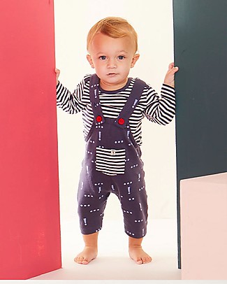 Lilly+Sid Baby Dungarees - Make your Mark - 100% Organic Cotton Dungarees