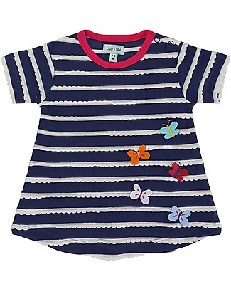 Lilly+Sid Butterfly Wave Jersey Dress - 100% organic cotton Dresses