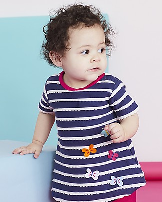Lilly+Sid Butterfly Wave Jersey Dress - 100% organic cotton Dresses