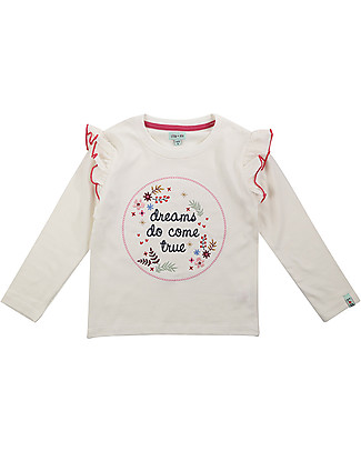 Lilly+Sid Embroidered Top - Dreams - 100% Organic Cotton Long Sleeves Tops