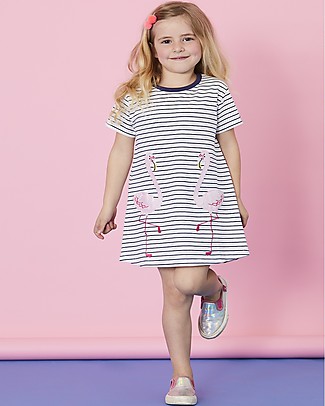 Lilly+Sid Flamingo Pocket Dress - 100% organic cotton Dresses