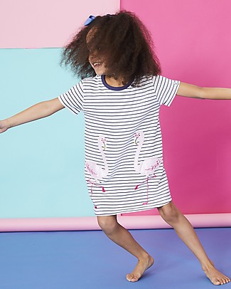 Lilly+Sid Flamingo Pocket Dress - 100% organic cotton Dresses