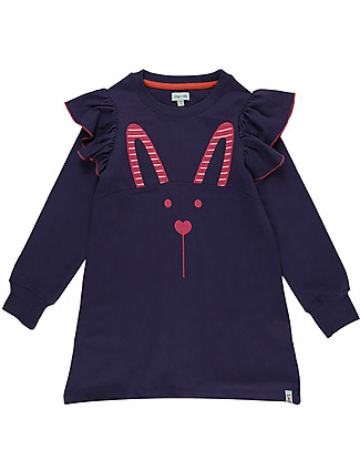 Lilly+Sid Girl Dress - Rabbit - 100% Organic Cotton Dresses