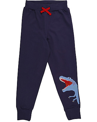 Lilly+Sid Joggers - Dino Applique - 100% Organic Cotton Trousers