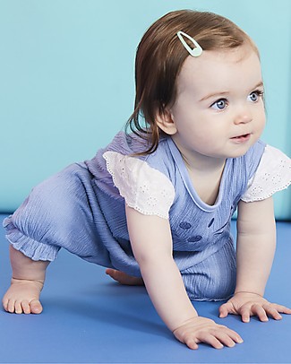 Lilly+Sid Pretty Kitty Romper - 100% organic cotton Short Rompers