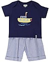 Lilly+Sid Set T-Shirt+Shorts - Submarine/Stripes - 100% Organic Cotton Sets And Co-Ords