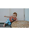 Lilly+Sid Set T-Shirt+Shorts - Whales - Blue/Orange/White - 100% GOTS Organic Cotton Sets And Co-Ords