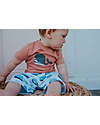 Lilly+Sid Set T-Shirt+Shorts - Whales - Blue/Orange/White - 100% GOTS Organic Cotton Sets And Co-Ords