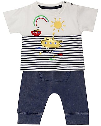Lilly+Sid Set T-Shirt + Trousers - Summer Days - 100% Organic Cotton Sets And Co-Ords
