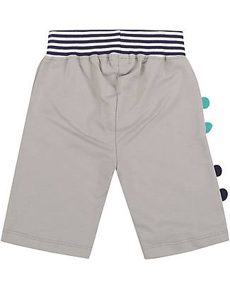 Lilly+Sid Shorts - Traffic Jam Applique - Beige - 100% GOTS Organic Cotton Shorts
