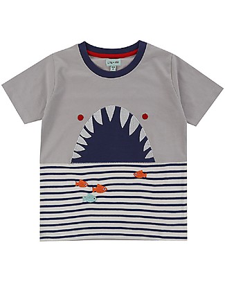 Lilly+Sid Shy Shark Character T-shirt - 100% organic cotton T-Shirts And Vests