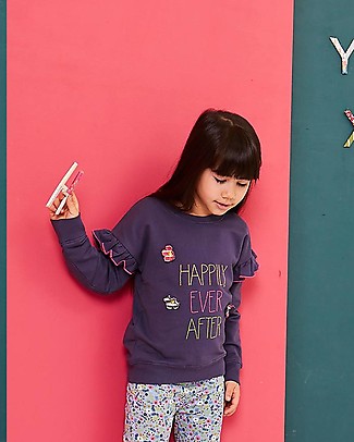 Lilly+Sid Sweatshirt with Frills - Happily Ever After - 100% Organic Cotton Sweatshirts