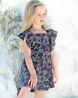 Lilly+Sid Vintage Sunny Dress - Flowers - 100% Organic Cotton Dresses