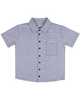 Lilly+Sid Woven Shirt - Stripes - 100% Organic Cotton Shirts And Blouses
