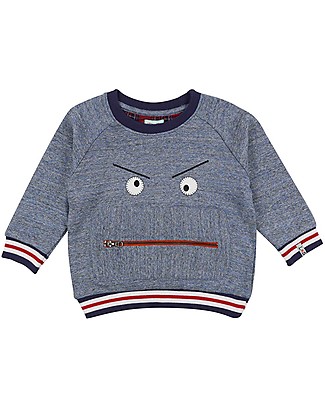 Lilly+Sid Zippy Monster Sweat - 100% Organic Cotton Sweatshirts