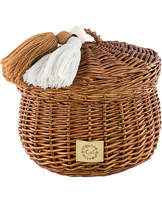 LiLu Casket with Tassel Small - Natural - 17 cm - 100% Wicker Storage organisers
