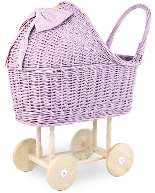 LiLu Doll Pram High Heather 62 cm 100 Wicker unisex bambini