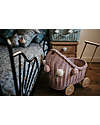 LiLu Doll Pram Low - Dirty Pink - 47 cm - 100% Wicker Toy Prams