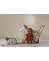 LiLu Doll Pram Low - White - 47 cm - 100% Wicker Toy Prams