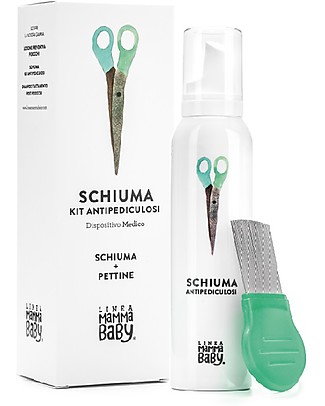 Linea Mamma Baby Anti Lice Foam Kit "Pierina" - 150 ml Baby Bath Wash and shampoo