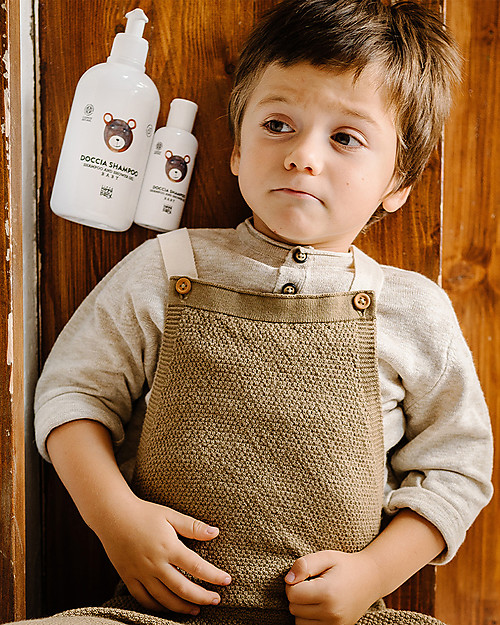 Linea Mamma Baby Giacomino Baby Shampoo and Power Gel - 500ml - Olive and Oats Baby Bath Wash and shampoo