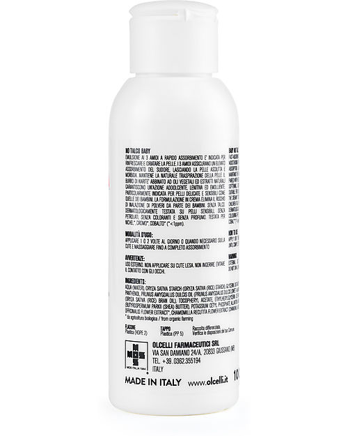 Linea Mamma Baby No Talc Baby Emulsion with 3 Starches - Carmelino - 100 ml Baby Creams and Oils