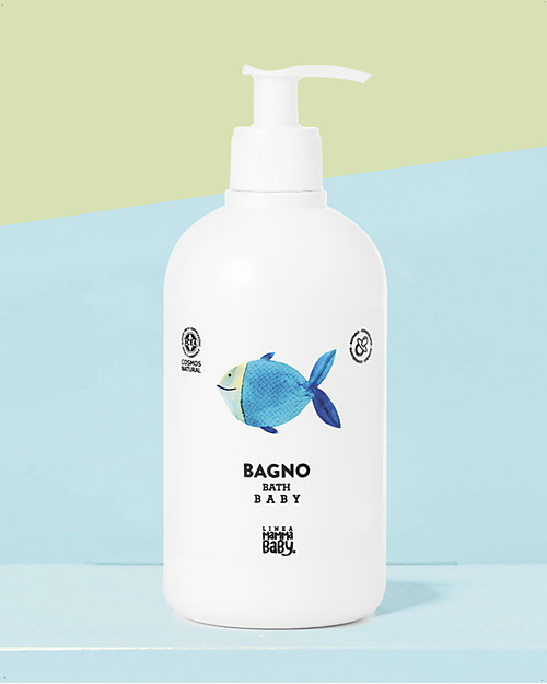 Linea Mamma Baby Pasqualino Baby Cleansing Bath - 500ml - Olive and Chamomile Baby Bath Wash and shampoo