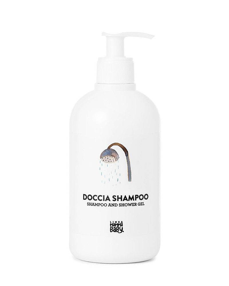 Linea Mamma Baby Shower Shampoo for Mum & Dad 500ml (extracts olive and unisex (bambini)