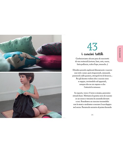 L'ippocampo Ragazzi Handbook, 100 Montessori Activities, 18+ months - 208 pages Montessori Toys