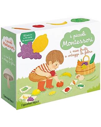 L'ippocampo Ragazzi I Piccoli Montessori - I Miei Frutti e Ortaggi di Feltro - Delphine Roubieu & Mizuho Fujisawa Books