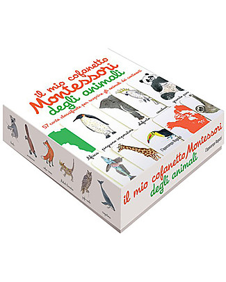 L'ippocampo Ragazzi My Little Montessori Box of Animals - 57 cards + activity booklet Board Games